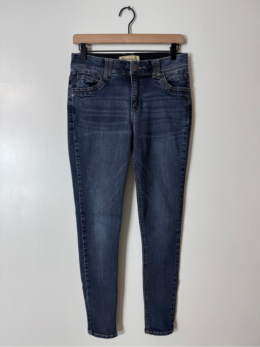 WJ276 {Democracy} "Ab Technology Skinny" Mid Rise Slim Stretch Denim Jeans